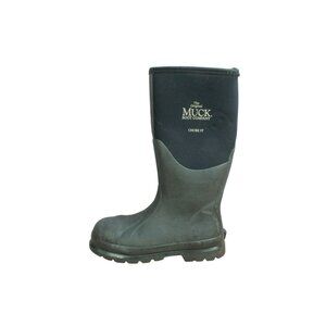 Muck Boots Unisex Black Rubber Waterproof Chore Classic Steel Toe Tall Boots 8.5